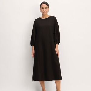 Everlane The Linen A-Line Midi Dress
